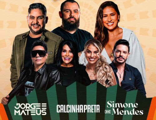 Jorge e Mateus, Simone e Calcinha Preta são as primeiras atrações confirmadas no Arraiá do Berimbau 2025