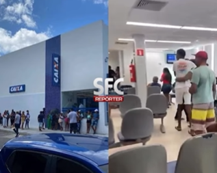 Segurança da Caixa atira e mata cliente em agência de Dias D’Ávila