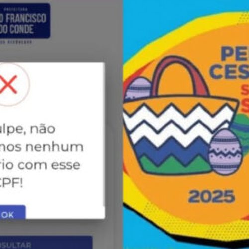 São Francisco do Conde: Beneficiários não conseguem se cadastrar para receber cesta e peixe por falha no site