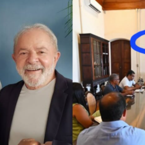 Prefeito Flaviano retira fotos de Lula e Jerônimo do seu gabinete, ambos seus adversários políticos